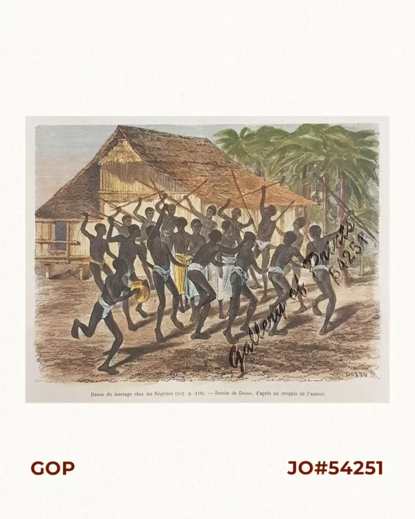 Danse du mariage chez les Négritos (voy. p. 110) [Marriage Dance of the Negritoes]