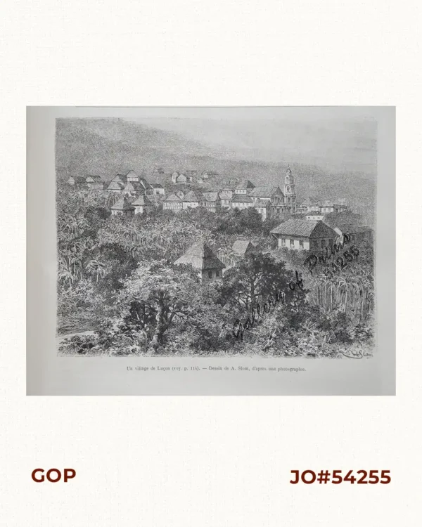Un Village de Lucon (voy. p. 114) [Luzon Village] [Naga]