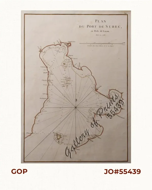 Plan du Port de Subec, en I'Isle de Lucon [Plan of The Port of Subic on Luzon Island]