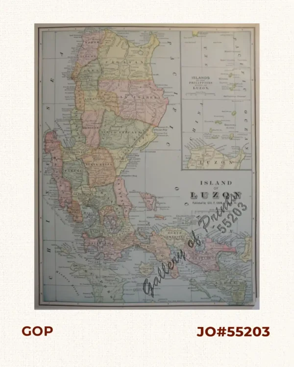 Island of Luzon. inset map: Islands of the Philippines north of Luzon