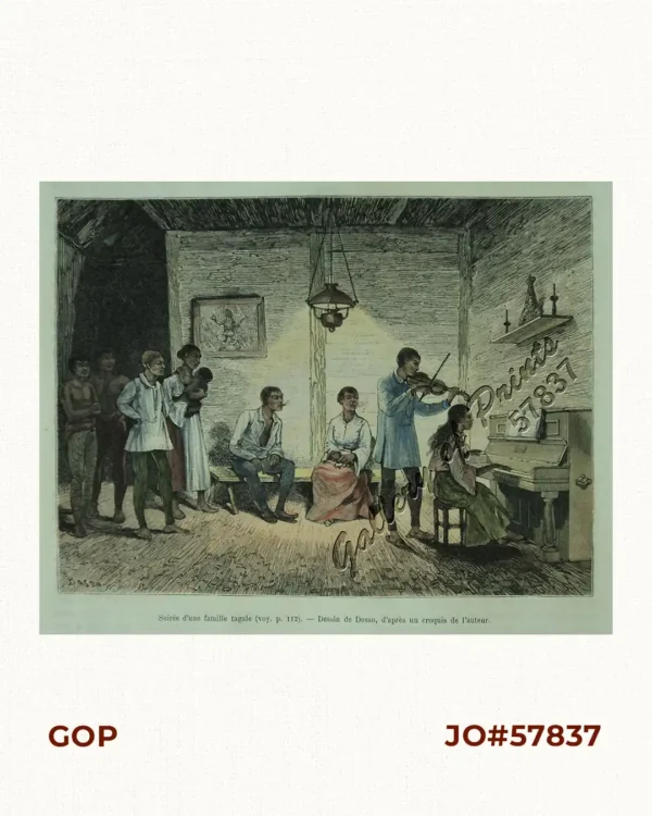 Soirée d'une famille tagale