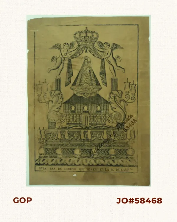 Ntra. Sra. de Loreto que Se vena en la I'ga de Samploc. [Nuestra Señora de Loreto que se venerada en la Iglesía de Sampaloc]