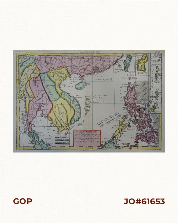 Les Isles Philippines, celle de Formose, le Sud de la Chine, les Royaumes de Tunkin, de Cochinchine, de Camboge, de Siam, des Laos… inset: 1) Isle de Guam. 2) [Isles Marianes]