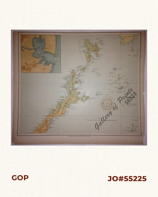 Isla de Paragua o Palawan Norte  pl. 24 [Northern Palawan with inset - Bahia de Puerto Princesa]