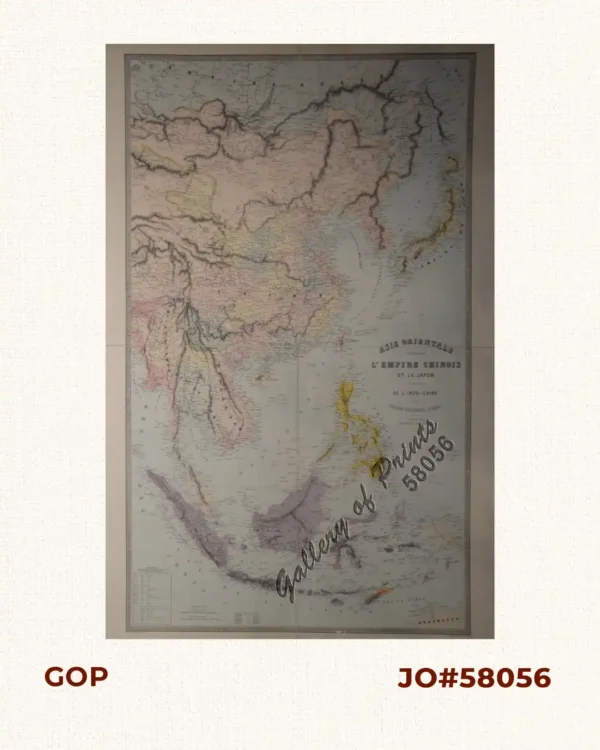 Asie orientale comprenant l'empire Chinois et le Japon les etats de l' Indo-Chine et le Grand archipel d'Asie. [Oriental Asia Comprising the Chinese and Japanese Empires]