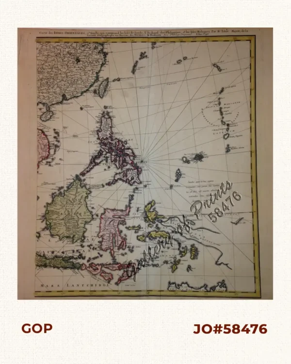 2) Carte des Indes Orientales… Philippines…