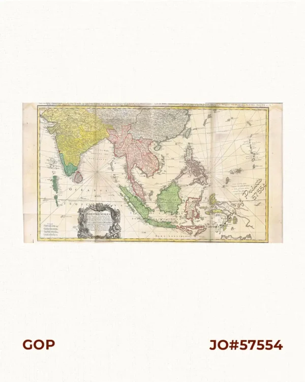 Carte des Indes Orientales... (1e et 2e feuille)