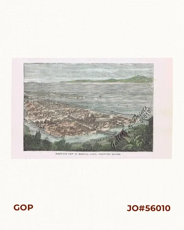 Bird's-eye view of Manilla, Luzon, Philippine Islands.