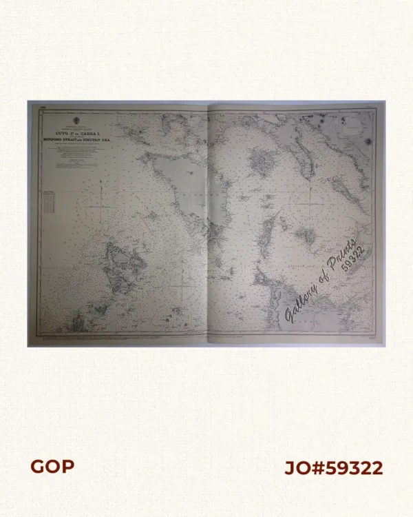 Philippine Islands. Mindoro and Adjacent Islands. Cuyo Is. To Cabra I. Including Mindoro Strait and Sibuyan Sea. From the United States Cost Survey Charts to 1922.