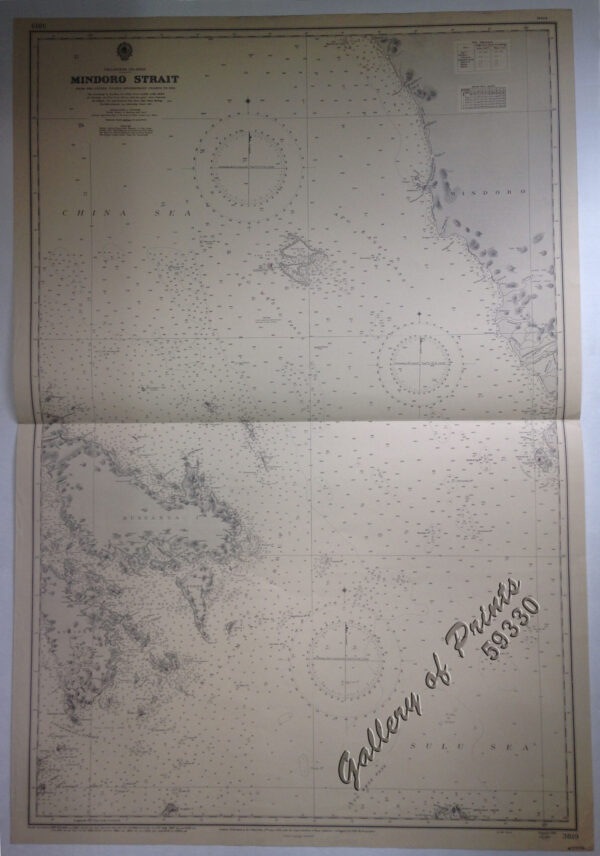 Philippine Islands. Mindoro Strait. From the United States Government Charts of 1936.