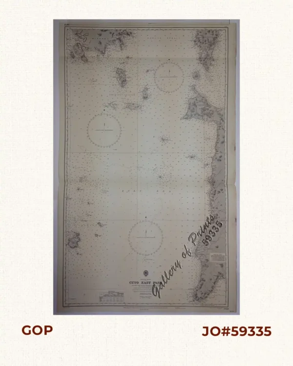 Philippine Islands. Cuyo East Pass. From the United States Government Charts of 1937. With Additions and Corrections to 1964 Soundings in Hairline have been taken from Smaller Scale Charts.