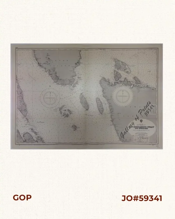 China Sea. Philippine Islands. San Bernardino Strait and Approaches. From the United States Coast Survey Charts to 1923. With Additions and corrections to 1934