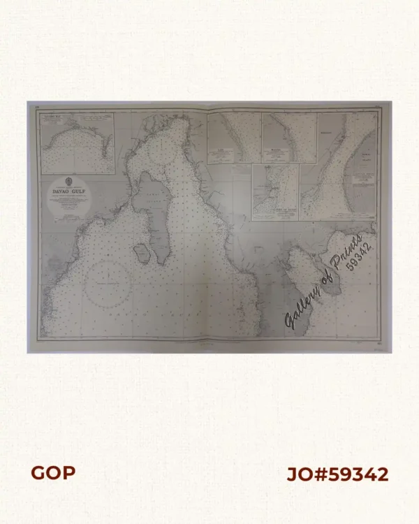 Philippine Islands - Mindanao. Davao Gulf. From the Philippine Government Charts to 1956. With additions and corrections to 1962. insets: 1) Talomo Bay. From U.S Government Chart of 1933. With additions and corrections to 1962. 2) Lais. From U.S Government Chart of 1933. With additions and corrections to 1962. 3) Malita. From U.S Government Chart of 1933. With additions and corrections to 1962. 4) Port of Davao. From the Philippine Government Chart of 1956. With additions and corrections to 1962. 5) Pakiputan Strait. From U.S Government Chart of 1933. With additions and corrections to 1962.