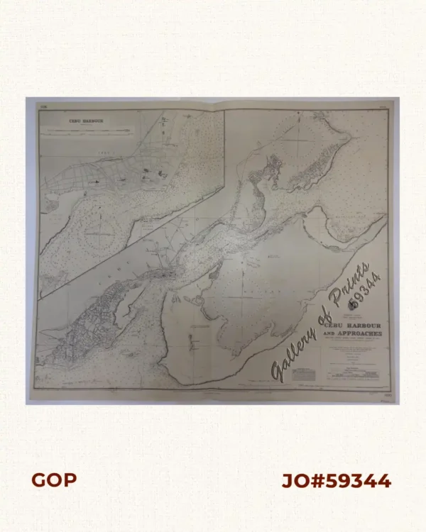 Philippine Islands. Cebu and Mactan. Cebu Harbour and Approaches. From the United States Coast Survey Charts to 1925. With additions and corrections from Philippine Government Charts to 1953.