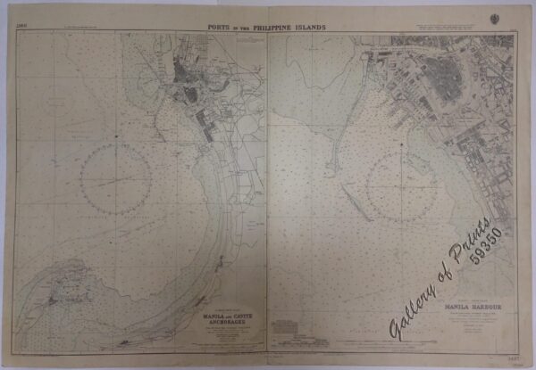 Ports in the Philippine Islands. insets: 1) Luzon I. - West Coast. Manila and Cavite Anchorages. From the United States Government Charts to 1950. With additions and corrections to 1959. 2) Luzon I. - West Coast. Manila Harbour. From the United States Government Charts to 1950. With additions and corrections to 1959.