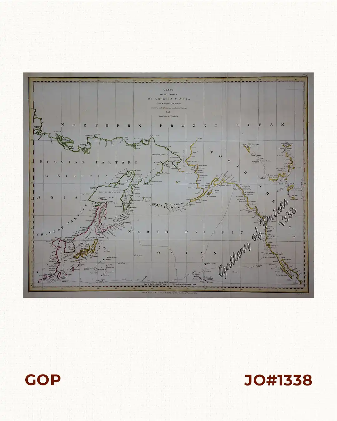 Chart of the Coasts of America & Asia from California to Macao