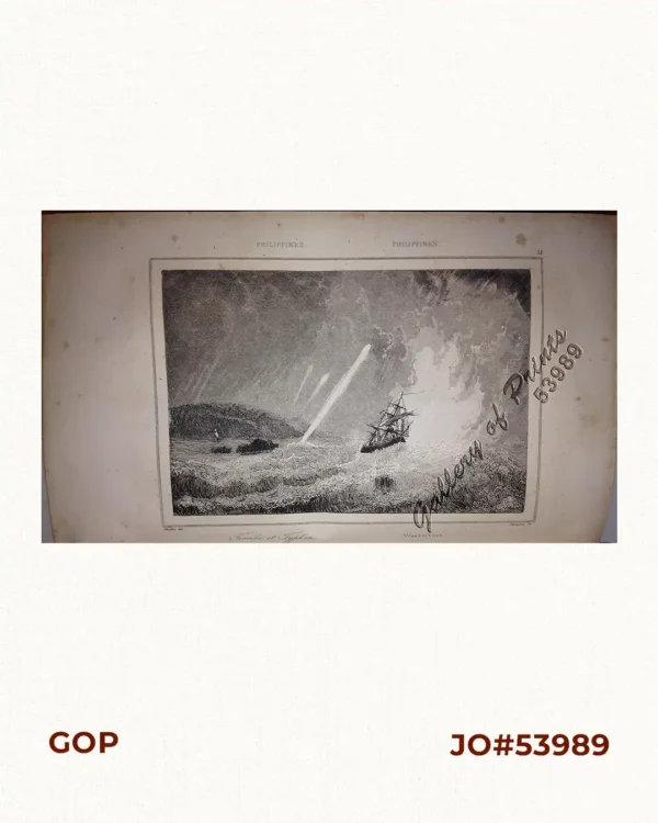 'Philippines. Philippinen. - Trombe et Typhon. Wasserhose. (Typhoon) [per text: Philippines]