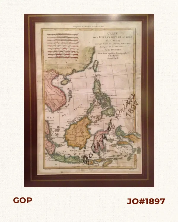 Carte des Indes en Decà et au delà du Gange… et les Philippines