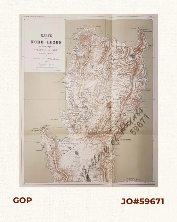Karte von Nord-Luzon auf Grundlage der Coello'schen Karte [Map of Northern Luzon…]