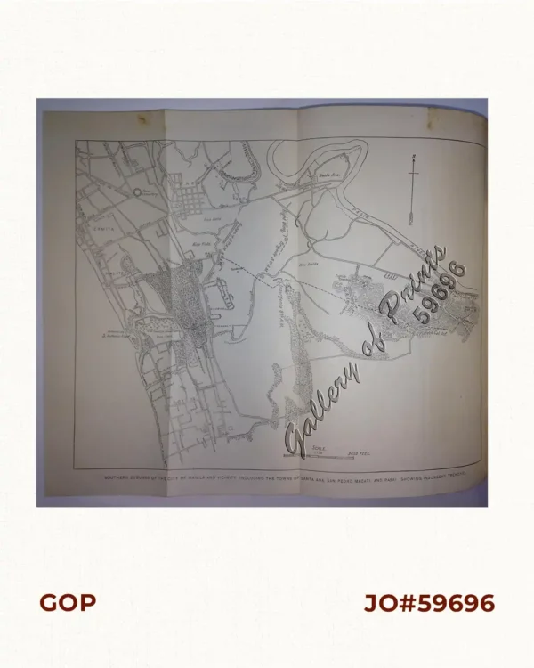 Southern Suburbs of the City of Manila and Vicinity, including the towns of Santa Ana, San Pedro Macati, and Pasai. Showing Insurgent Trenches.[without descriptions]