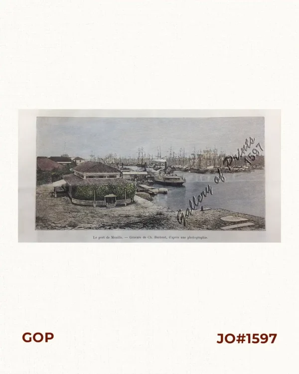 Le Port de Manille. [Manila Harbour]