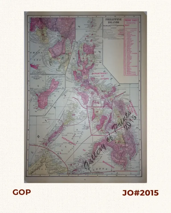 Philippine Islands. with insets: 1. Manila with Manila Bay and Vicinity; 2. Guam (Guajan or Guaham)