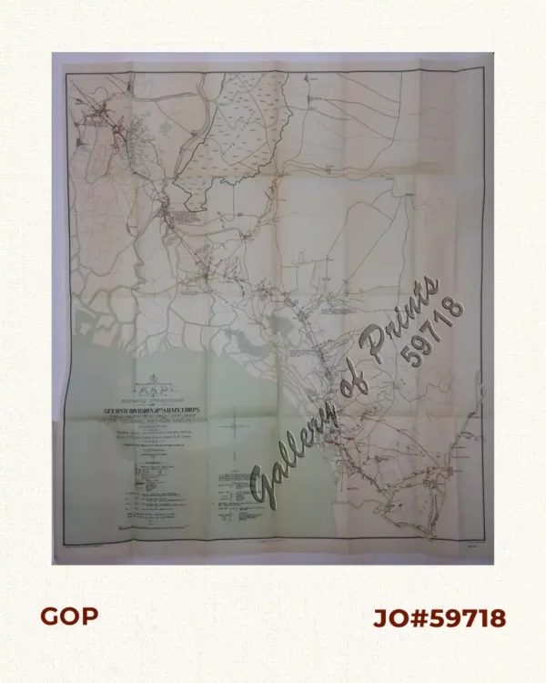 Map Showing Operations of Second Division, 8th Army Corps from March 1st to May 31st 1899