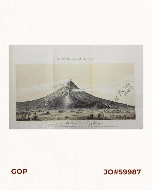 El Mayon o Volcan de Albay …  Vista tomada desde el camino …