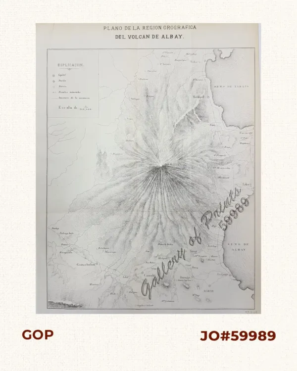 Plano de la Region Orografica del Volcan de Albay