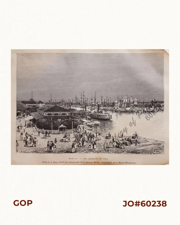 Manille. Vue Générale du Port. [General View of the Port of Manila]