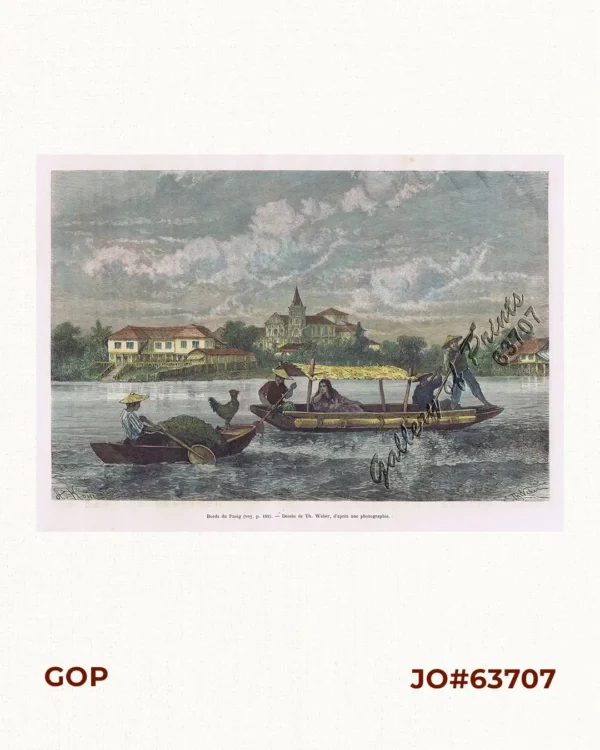 Bords du Pasig. (voy. p. 192). [Pasig River Banks]