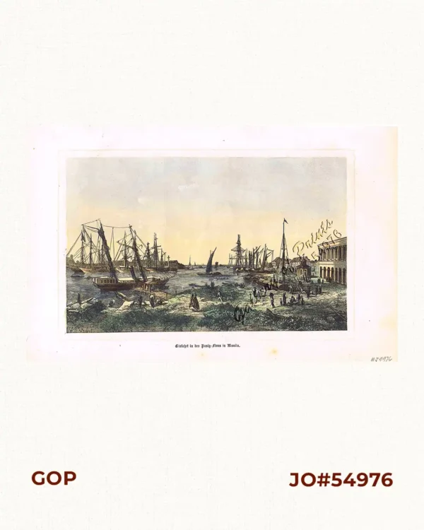 Einfahrt in den Pasig-Fluss in Manila [Mouth of the Pasig River]