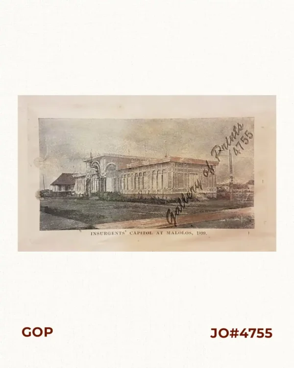 'Insurgents' Capitol at Malolos, 1899