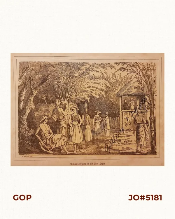 Ein Spaziergang auf der Insel Luçon. [Promenading on Luzon Island]