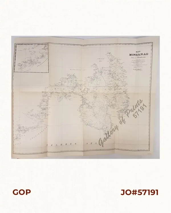 Map of Mindanao and Sulù (Joló) Archipelago. inset: (Sulù Archipelago)