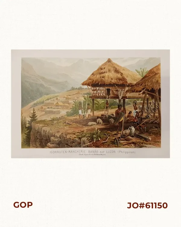 Igorroten - Rancherie Banáo auf Luzon (Philippinen) [Igorot Ranch Banaue…]