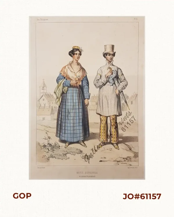 Metis Espagnols en costume de promenade