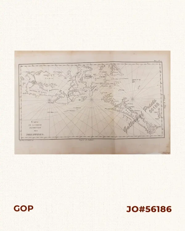 Carte de la Partie Occidentale des Philippines. [Western Philippines]