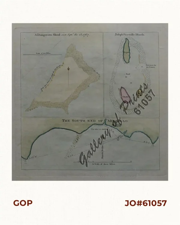 1) A Dangerous Shoal… 2) Joseph Freewills Island. 3) The South End of Mindanao.