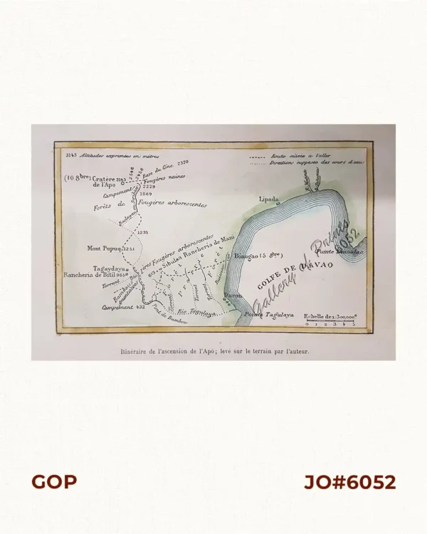 Itinéraire de l'ascension de l'Apó;… {Itinerary of the Mount Apo Conquest]