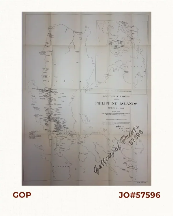 Location of Troops in the Philippine Islands March 31, 1900.
