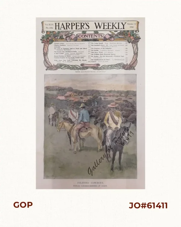 Filipino Cowboys-Typical Carabao-Herders of Luzon