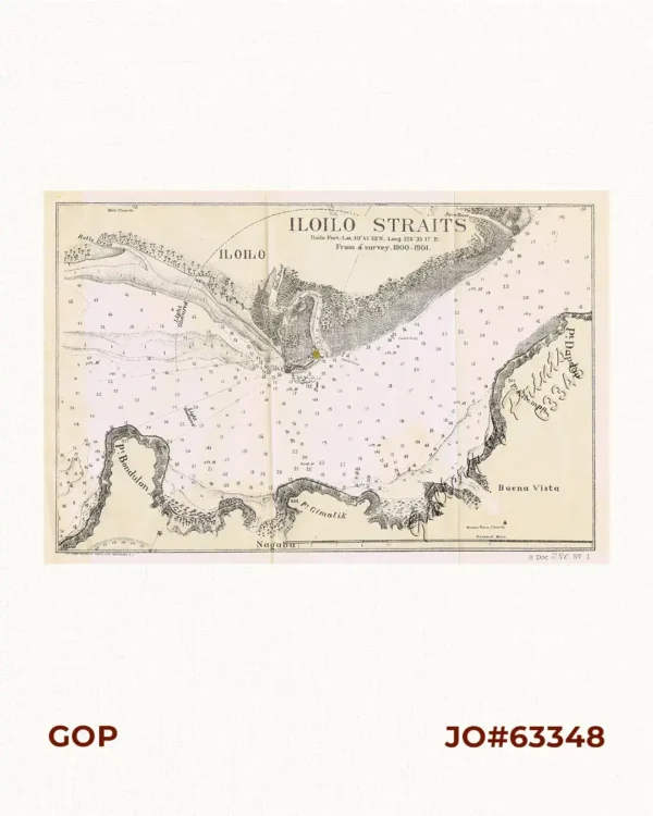 Iloílo Straits - From a survey, 1900-1901