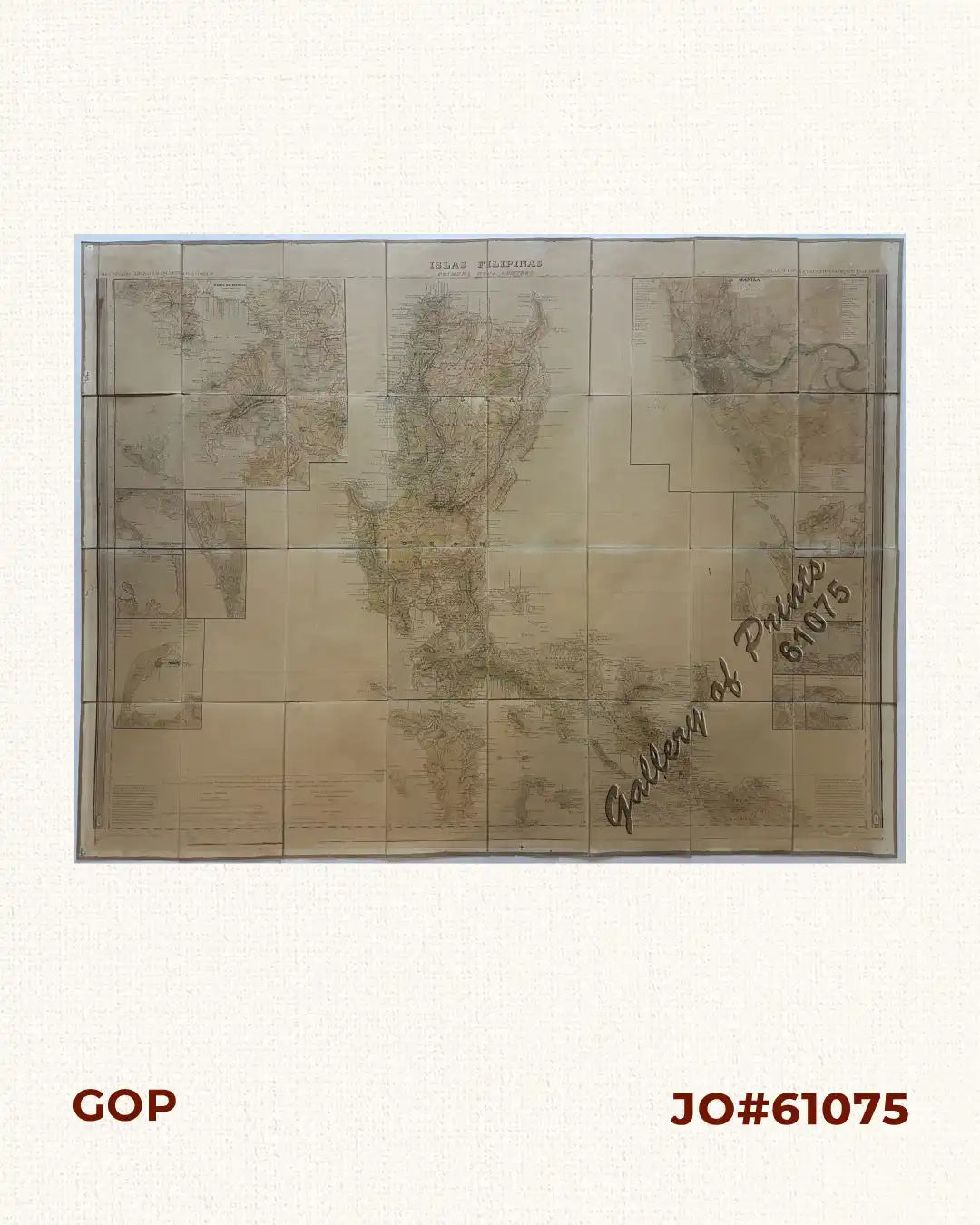 1) Islas Filipinas: Primera Hoja Central; 2) Islas Filipinas: Segunda Hoja Central; 3) Posesiones de Ultramar (Oceania) - Islas Filipinas