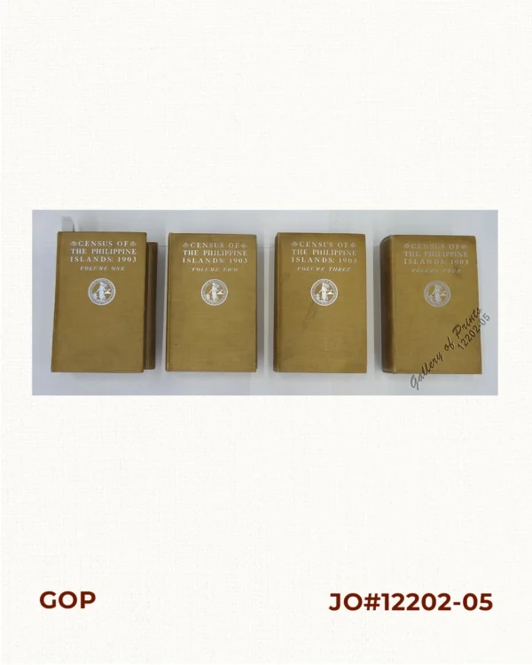 Census of the Philippine Islands: 1903. Vol. 1 - Geography, History, and Population; Vol. 2 - Population; Vol. 3 - Mortality, Defective Classes, Education, Families and Dwellings; Vol. 4 - Agriculture, Social and Industrial Statistics.