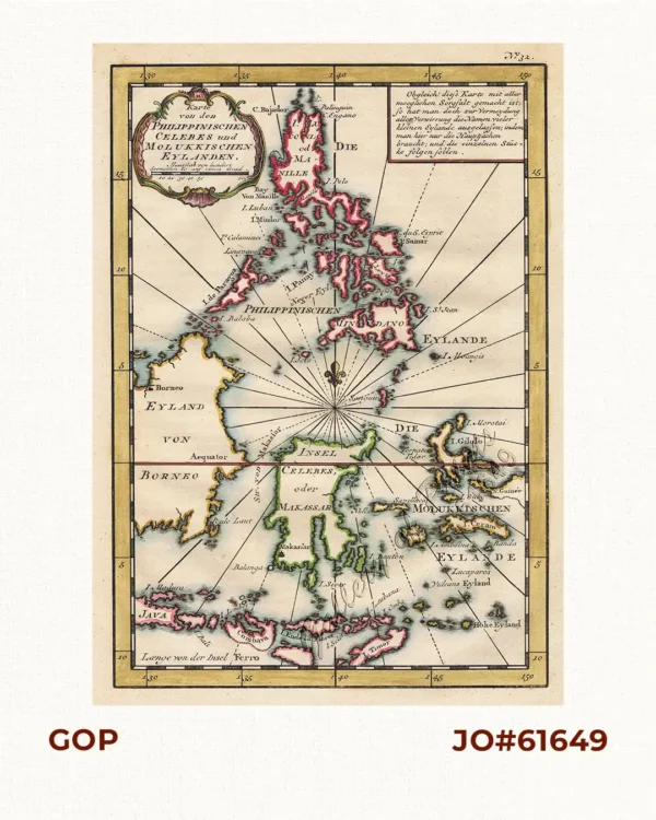 Karte von den Philippinischen Celebes und Molukkischen Eylanden