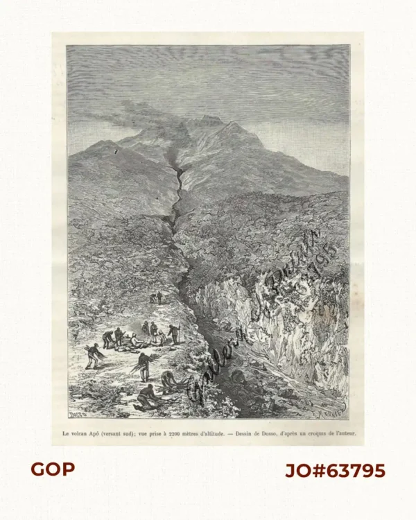 Le volcan Apó (versant sud); vue prise à 2200 mètres d'altitude [Mt. Apo Vulcano towards the South; View Taken at 2200m Altitude]