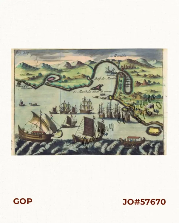 Manila [with a fleet of Adm. Joris van  Spilberghen & a smoking Taal]