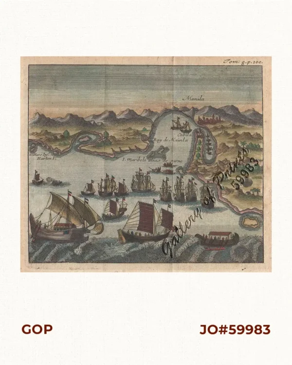 Manila [with a fleet of Adm. Joris van  Spilberghen & a smoking Taal]