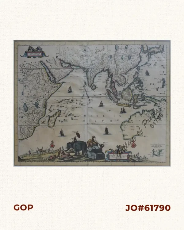 Nova Tabula India Orientalis Hugo Allardt Excudit jnde Kalverstraet inde Werelt Caert